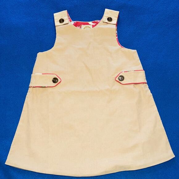 Tbbc size 6 tan corduroy jumper like new - Picture 1 of 2